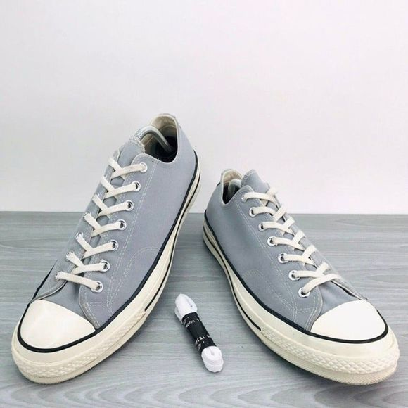 VTG Converse Chuck Taylor All Star 70 Low OX Wolf Grey Shoes‎ 170555C Unisex - Picture 1 of 11